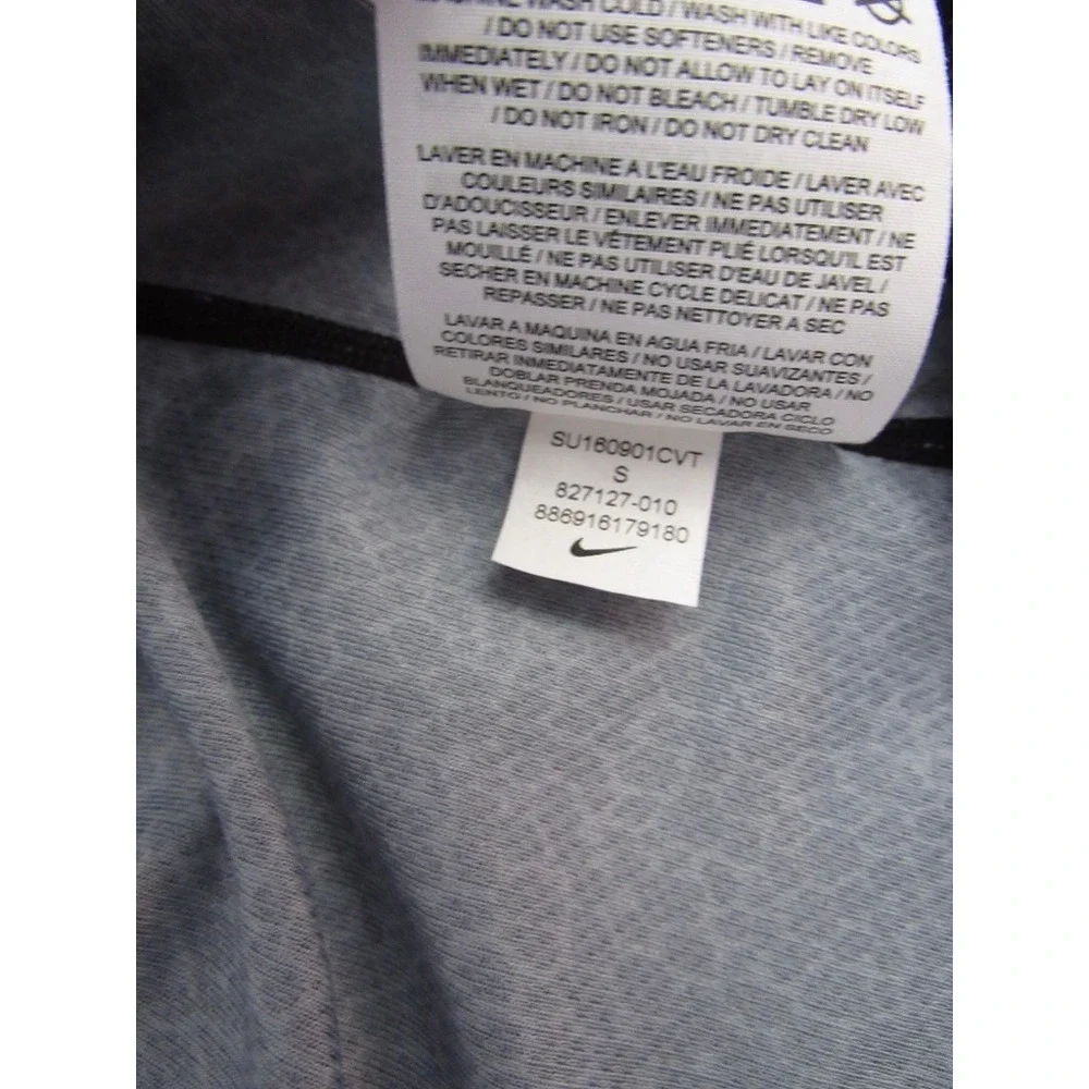 Nike Active Running Racerback Tank Top Dri-Fit Small Black Gray Animal Print‎